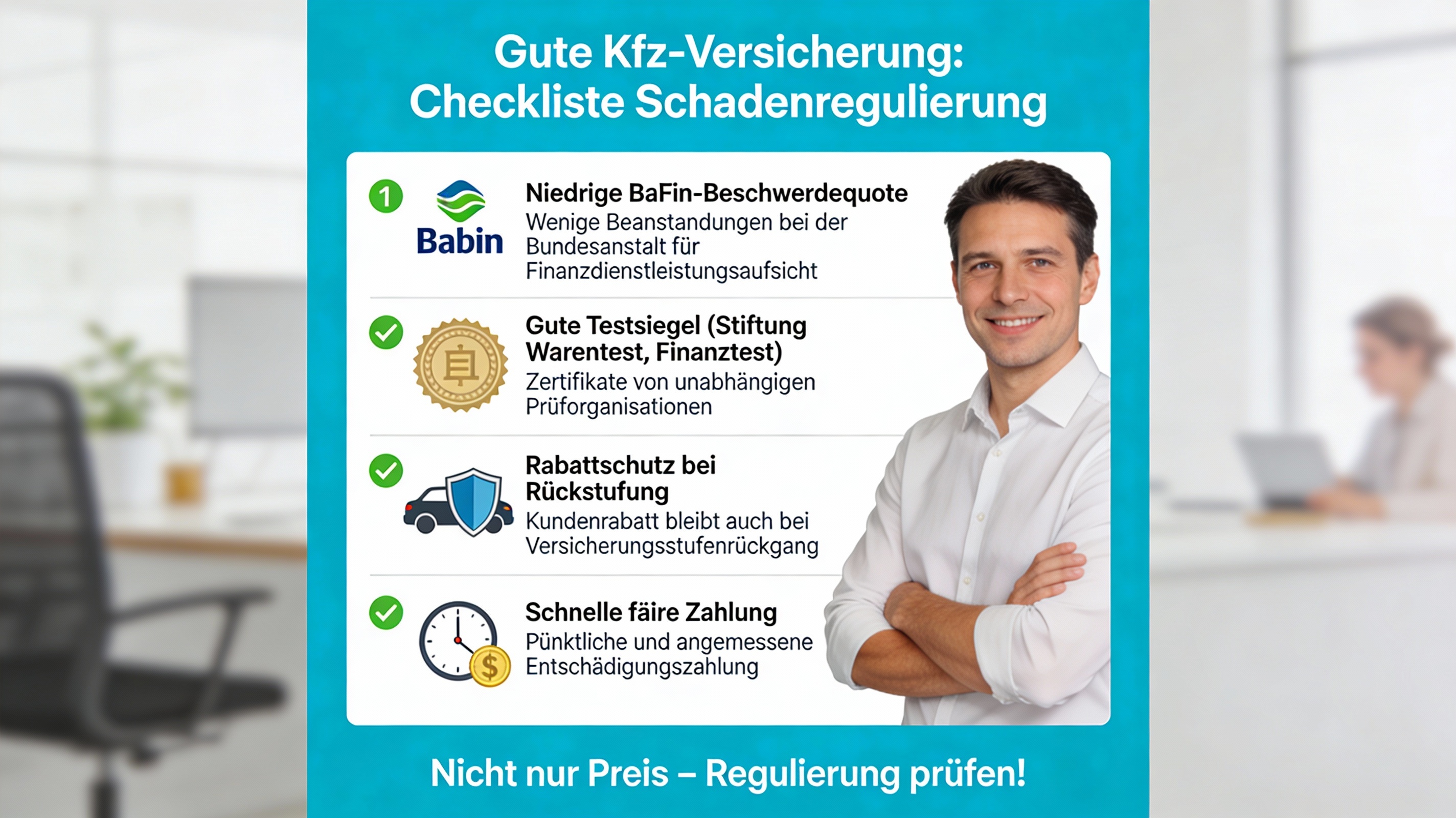 Checkliste: Was eine gute Versicherung im Schadenfall tun sollte