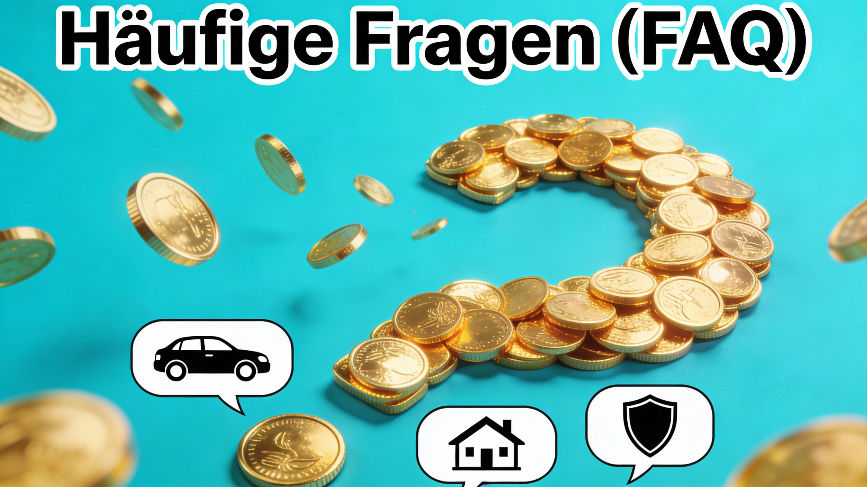 Fragezeichen aus Münzen